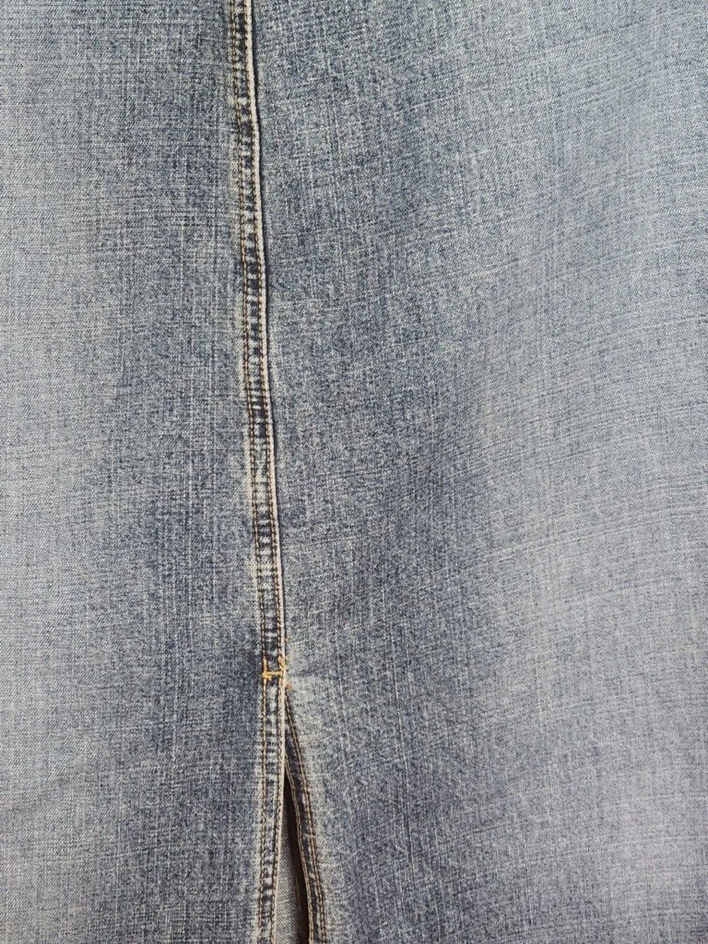 Hydraulic Vtg Button Fly Back Slit Cotton Denim Four Pocket Maxi Skirt Sz 9/10